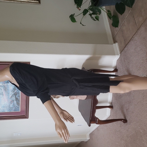 Banana Republic s gathered scoopneck quarter sleeve so soft mini dress - Picture 2 of 8